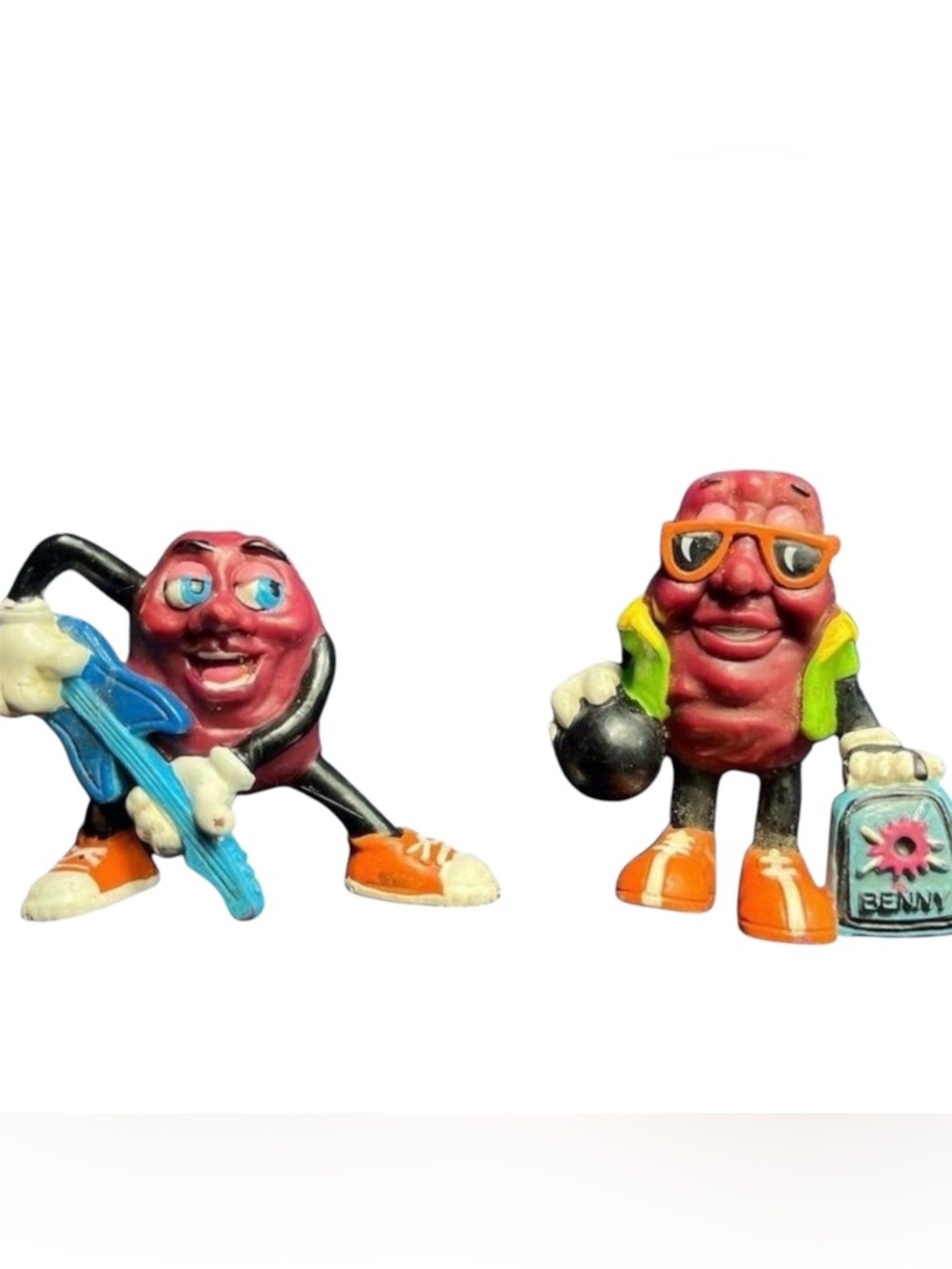 1980s California Raisins Lot of 2 3 Inch PVC Collectable